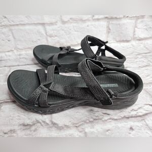 Skechers Slip-ins: GO WALK flex Sandal Women's Size 10 Black